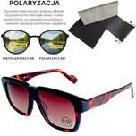 Okulary przeciwsłoneczne polaryzacyjne Unisex Acetat + Etui + Zestaw