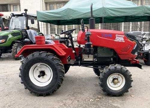 Новітній мототрактор Булат Т25 з плугом та фрезою. Трактор мінітрактор