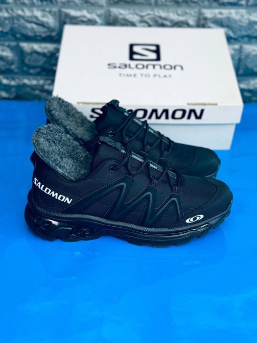 Кроссовки зимние Salomon / Зимние кросовки Термо с мехом / Саломон