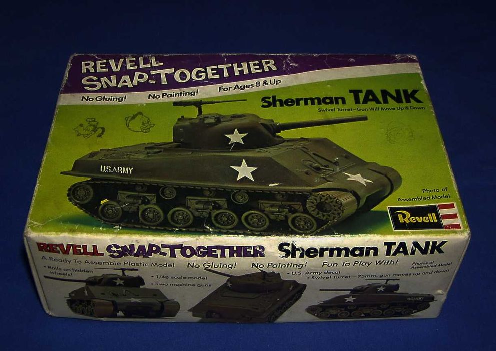 Czołg M4 Sherman Revell 1975r.