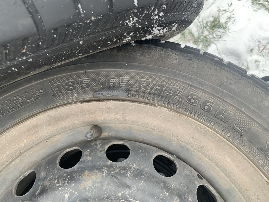 Колеса в зборі R14. Літня гума, з ковпаками. Michelin резина