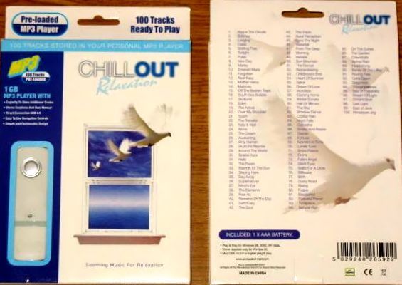 CHILLOUT - 130 utworów relaksacyjnych MP3 USB pamięć
