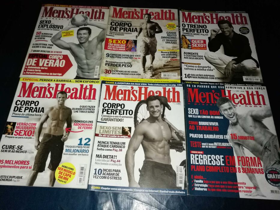 Revistas Mens Health - Edições PT (nº11,15,35,41,50 e 52) ED PORT