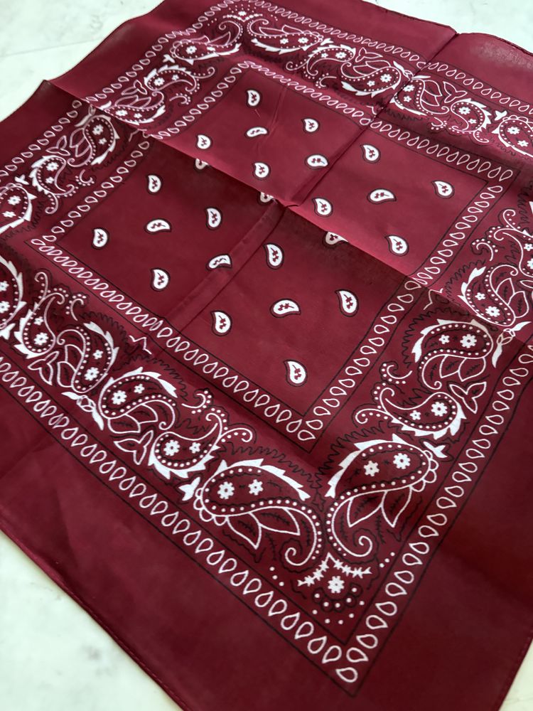 Bandana klasyczna bordowa