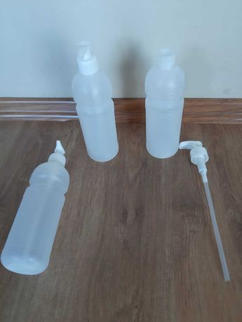 Butelki plastikowe z HDPE z Pompką,  100 sztuk