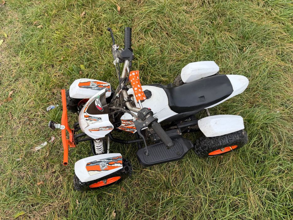 Mini quad 50 cm palony na szarpak i starter