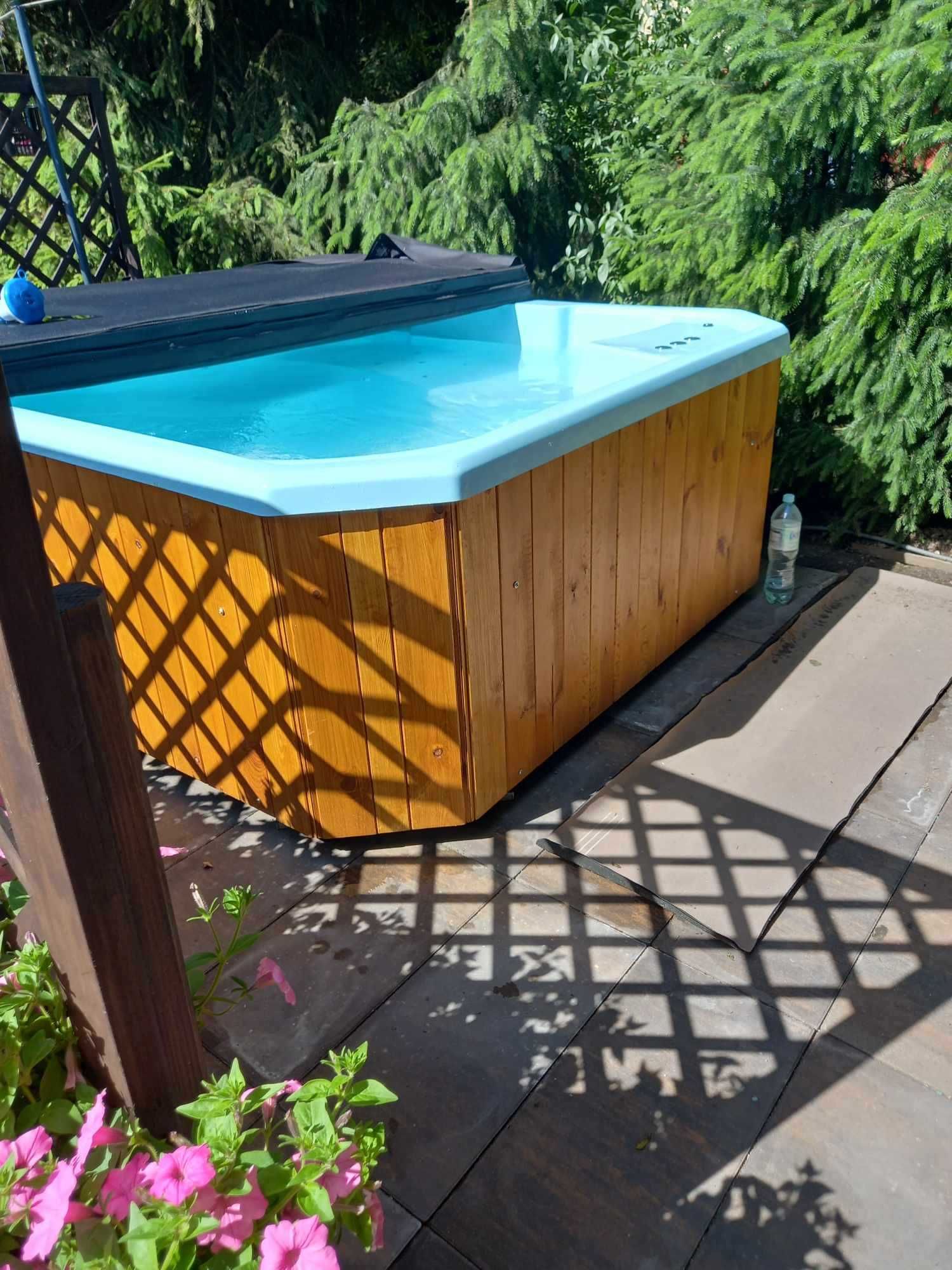 Jacuzzi hydromasaż air masaż grzałka pokrywa balia bania basen ZESTAW