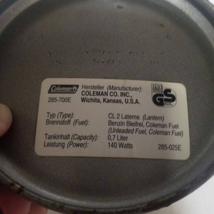 Лампа фонарь бензиновый Coleman