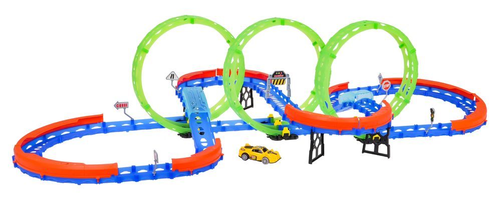 Ekstremalny Tor Wyścigowy Dla Dzieci 3+ Części Konstrukcyjne 74 El.