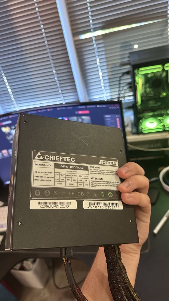 Блок питания chieftec A-135 1000W модульный