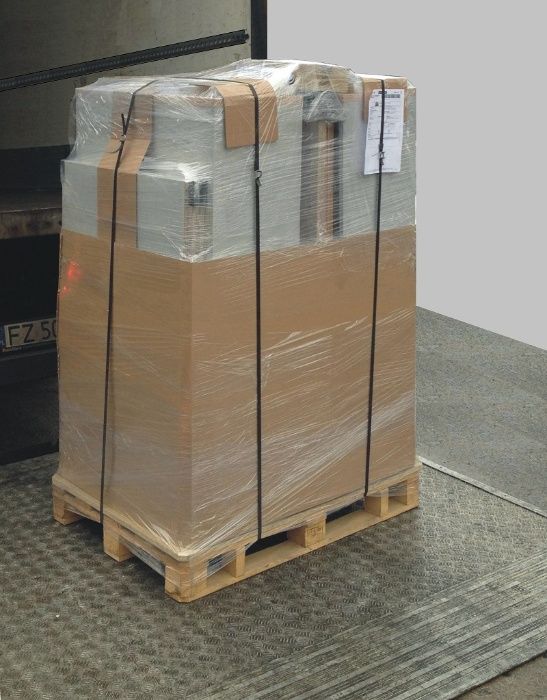 meble biurowe 2 stanowiska pracy, meble orzech ecco i popiel