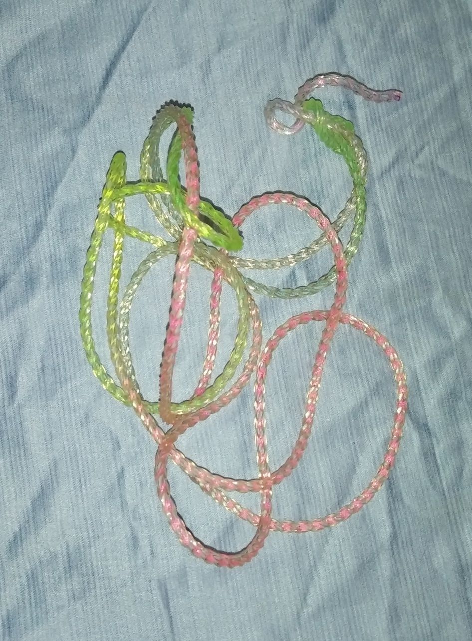 Силиконовая разноцветная канатка - веревка, шнур - радуга, веревка 5мм