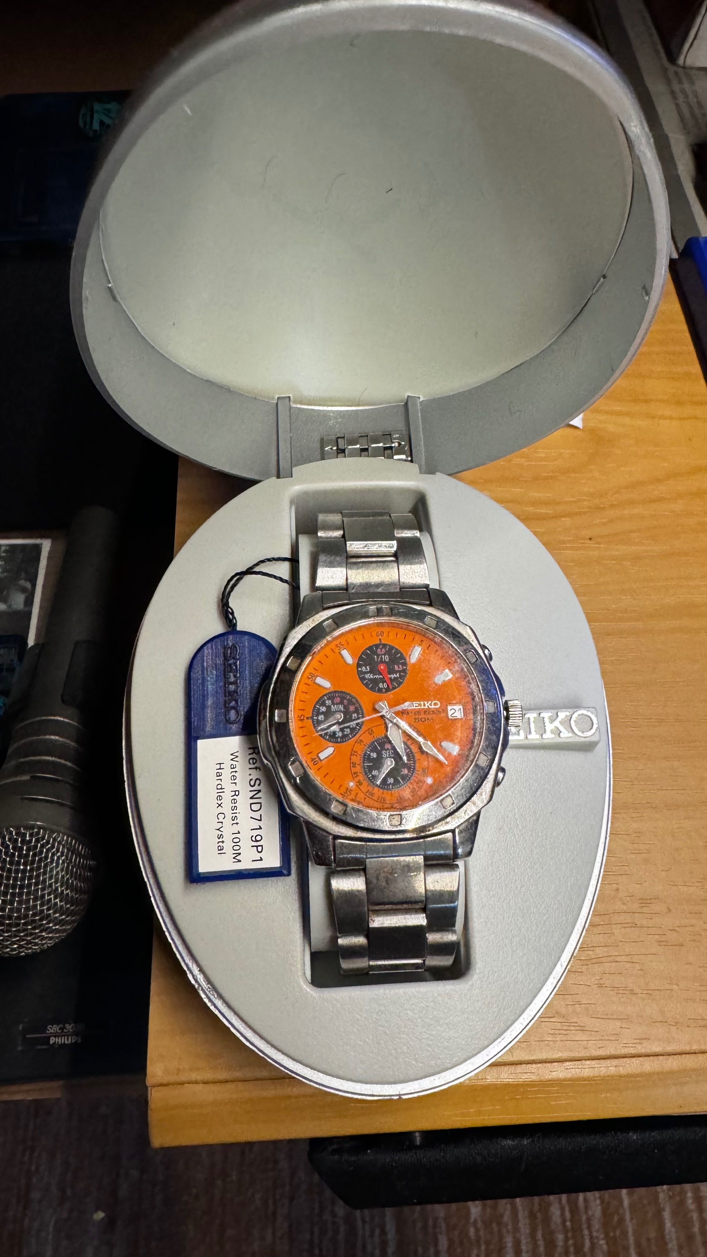 Relógio SEIKO cronometro a funcionar a funcionar na perfeição