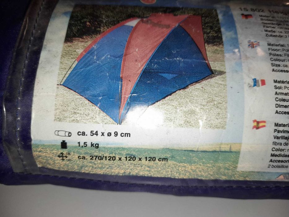 Tenda solar de praia