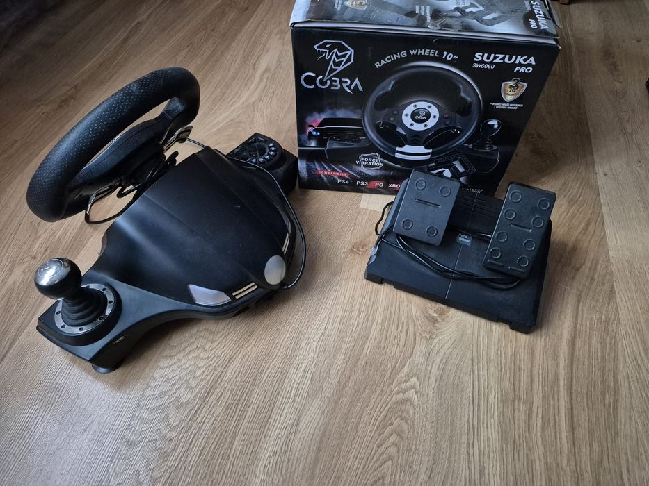 Kierownica COBRA Suzuka Pro zasilana USB, kierownica komputer