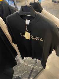 Черная футболка с принтом Vetements коттон мужская футболка f599