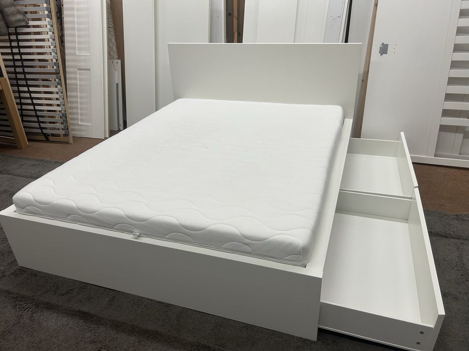 Łóżko Malm 160x200 IKEA + szuflady