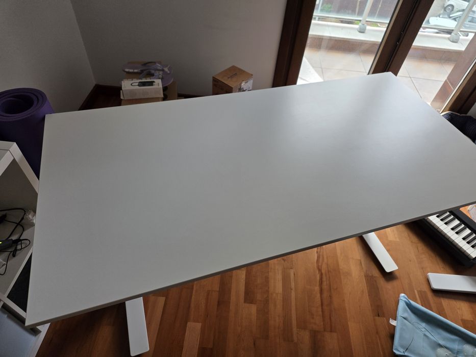 Secretária Elevatória IKEA TROTTEN (160x80 cm) Branca - Sentado/Em pe
