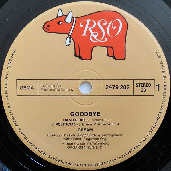 Cream - Goodbye (Winyl)