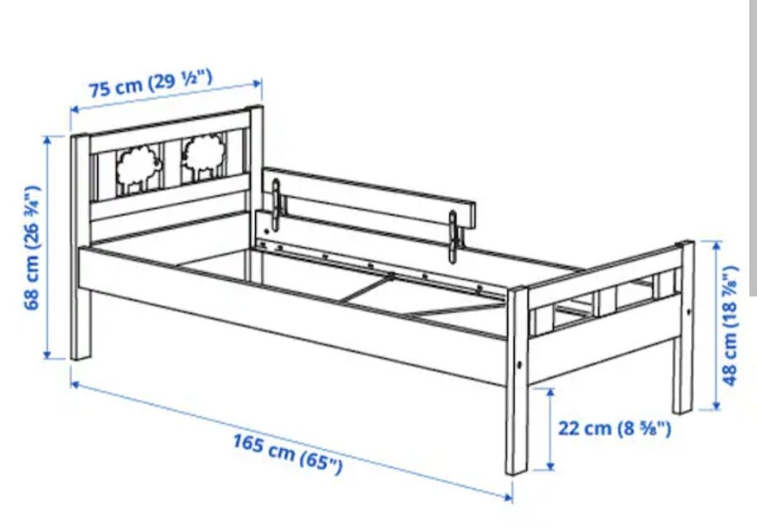 Cama de criança Ikea com colchão