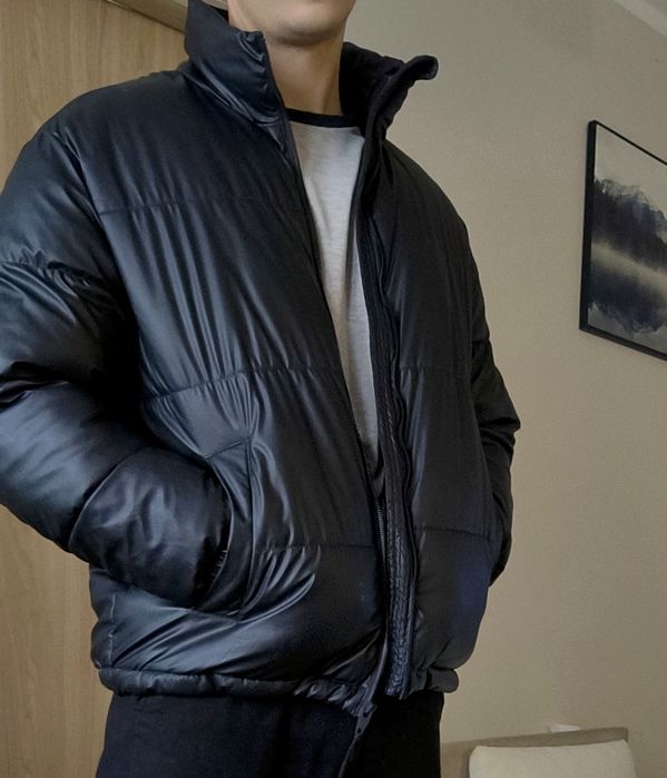 Kurtka Zimowa Aesthetics L Bomberka Eko Skóra Elegancka