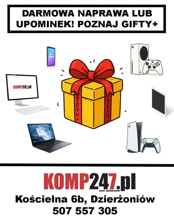 Naprawa i serwis komputerów, telefonów !DARMOWA NAPRAWA LUB UPOMINEK!