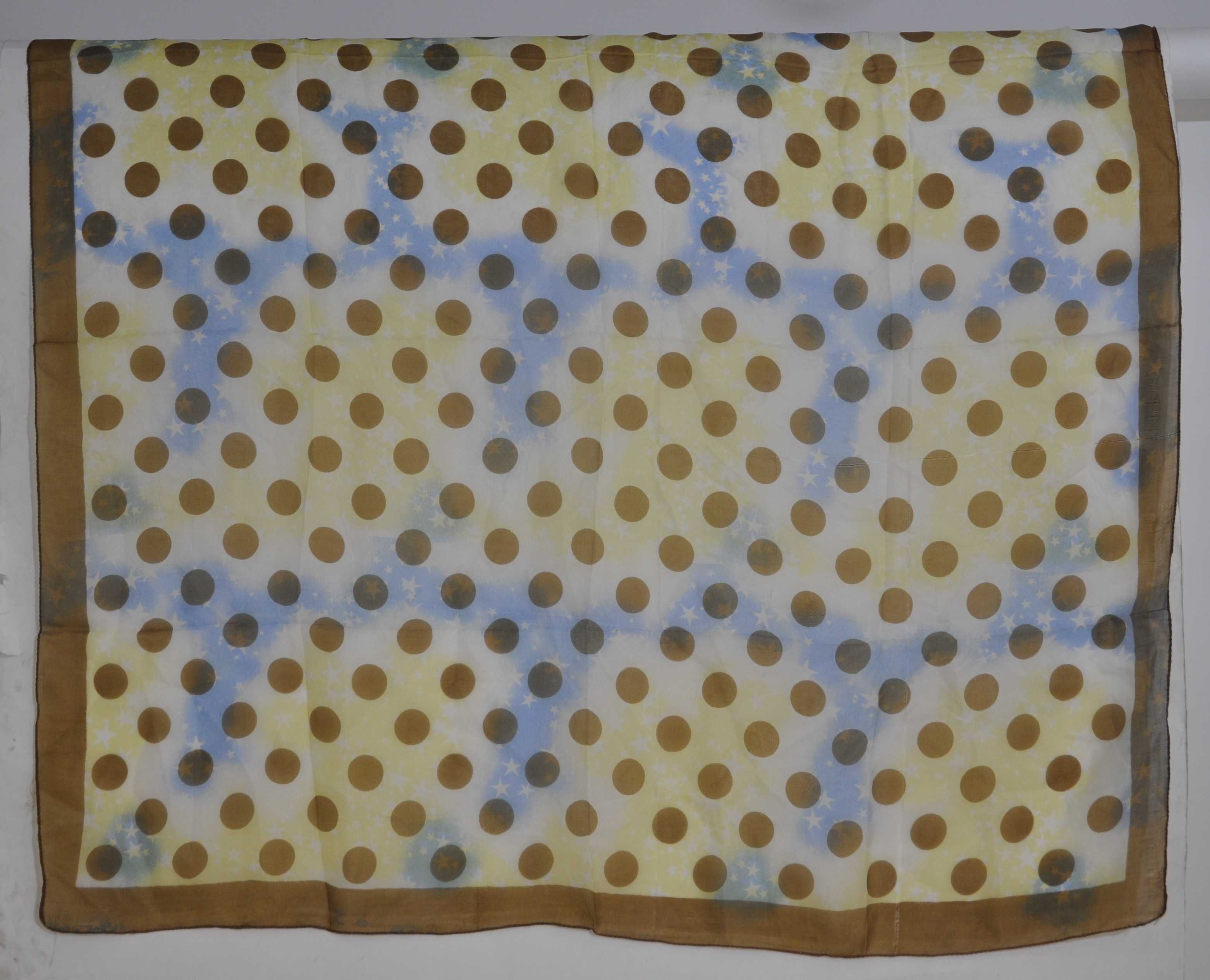 Chusta Apaszka Szal Szalik Damska Jedwabna Jedwab z Indii 102x98cm