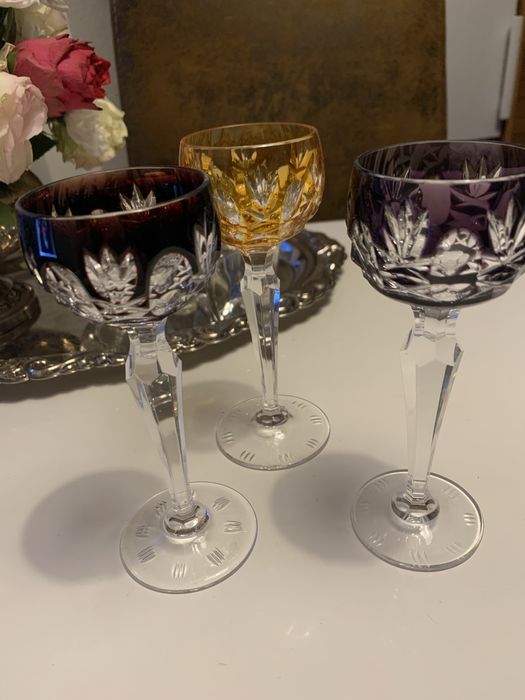 Бокалы цветной хрусталь