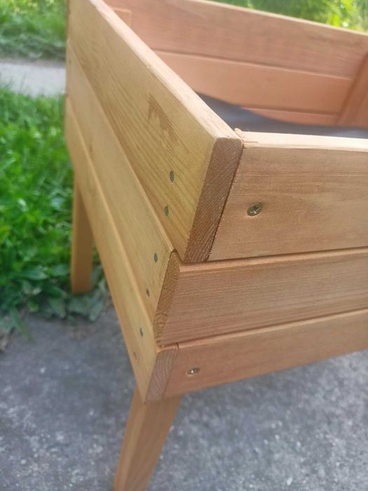 Rabatka drewno certyfikowane rozsadnik donica kwietnik zielnik rabatek