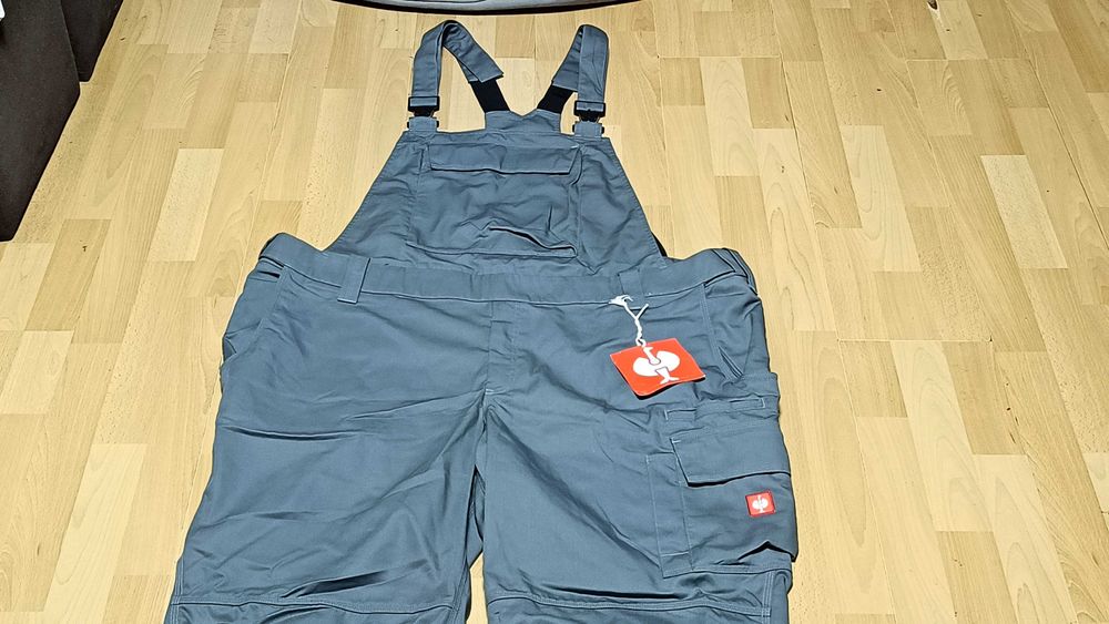Męskie ogrodniczkiENGELBERT STRAUSS INDUSTRY r.4XL(66) nowe st.idealny