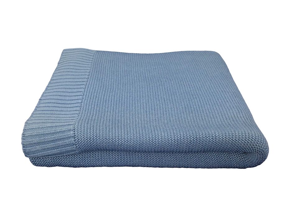 Kocyk bambusowy 80x100 jasny jeans