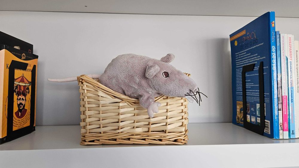 IKEA kosz / organizer jasny z wycięciem 25x25x15cm