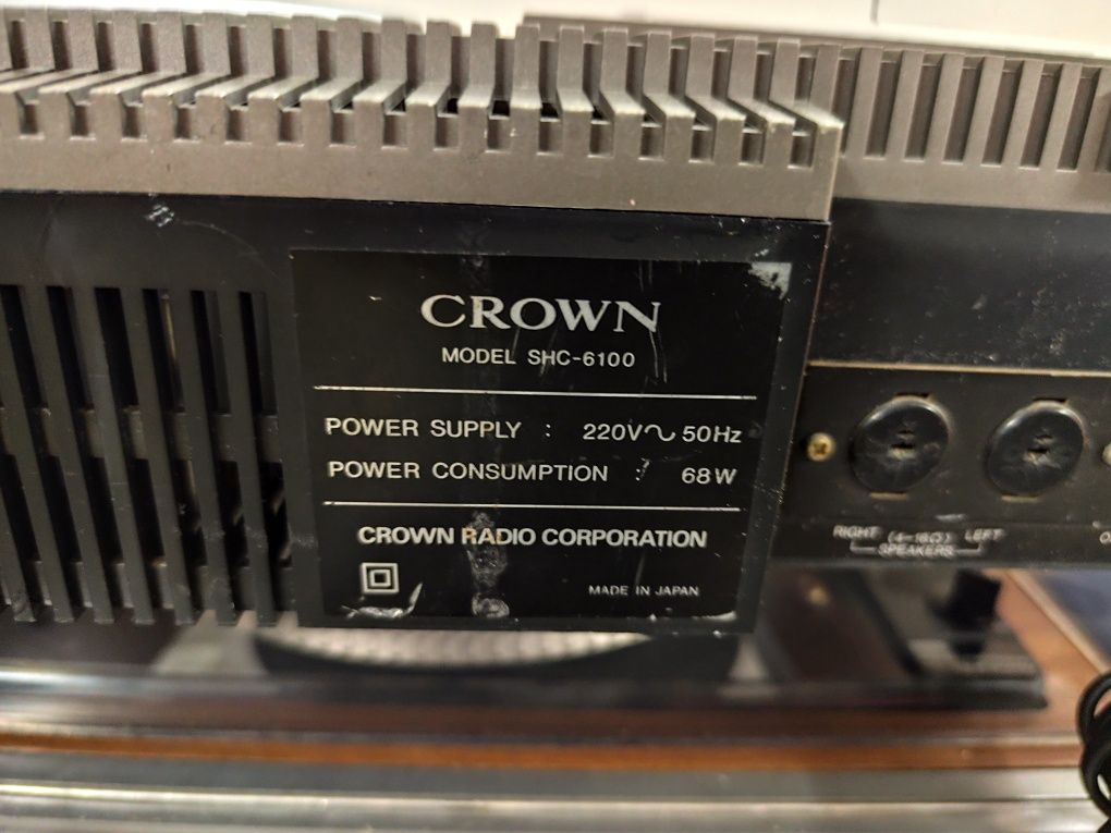 Aparelhagem Crown modelo SHC6100