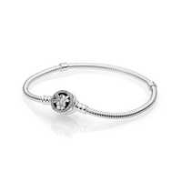 Pulseira Poetic Blooms Pandora em Prata de Lei S925 Nova