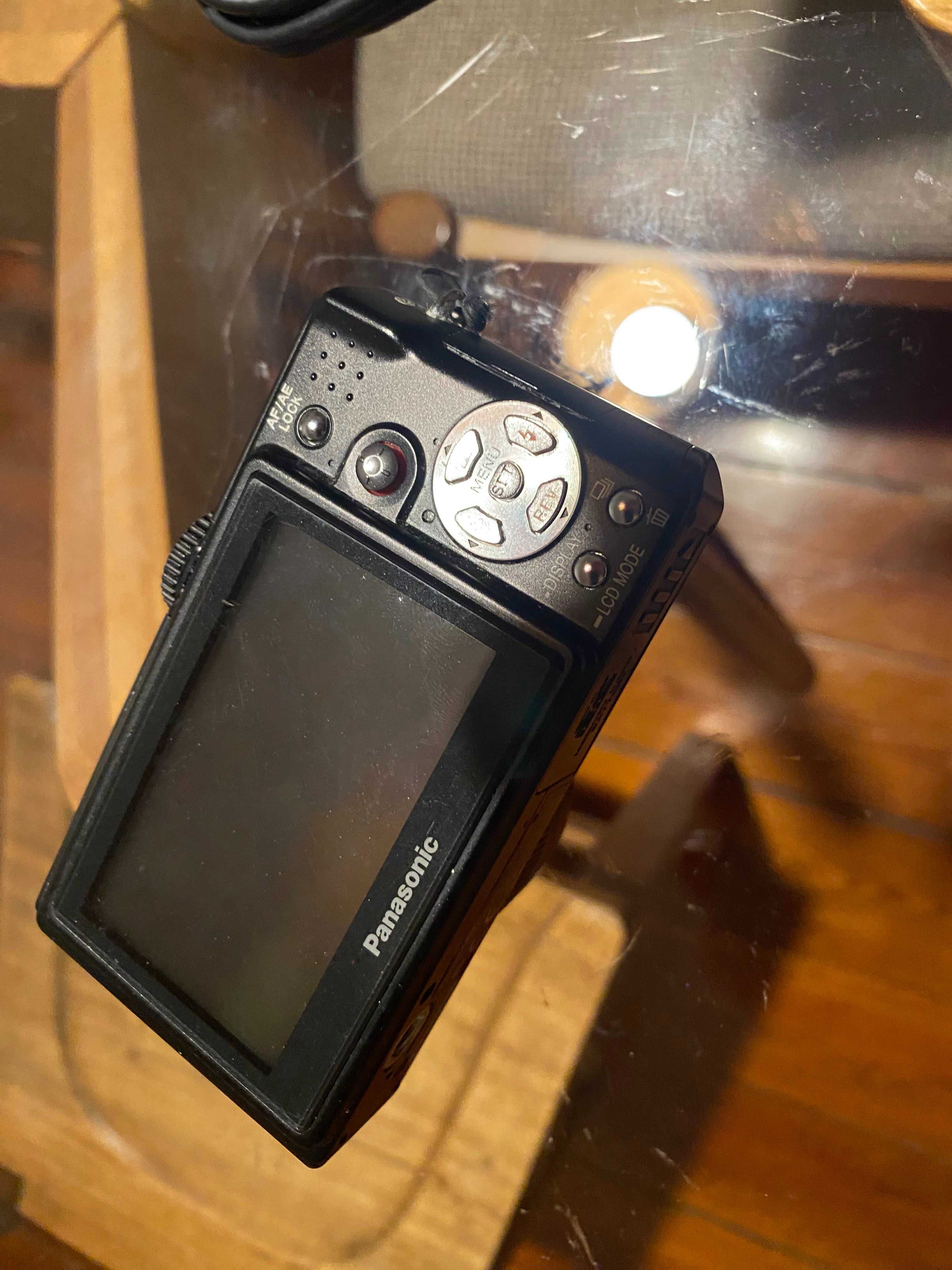 Panasonic Lumix dmc lx2 para peças + bolsa Leica em pele