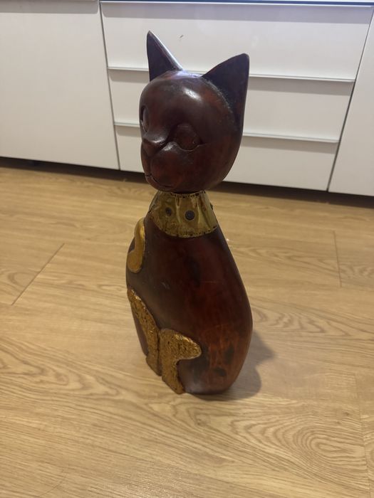 Gato decorativo em madeira GATO PRETO