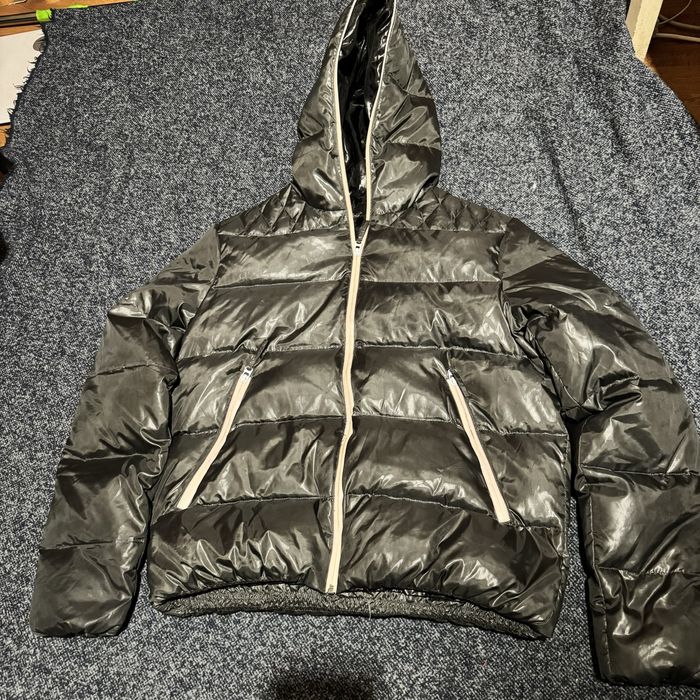 Курточка пуховик для мальчика подростка, известного бренда Зара