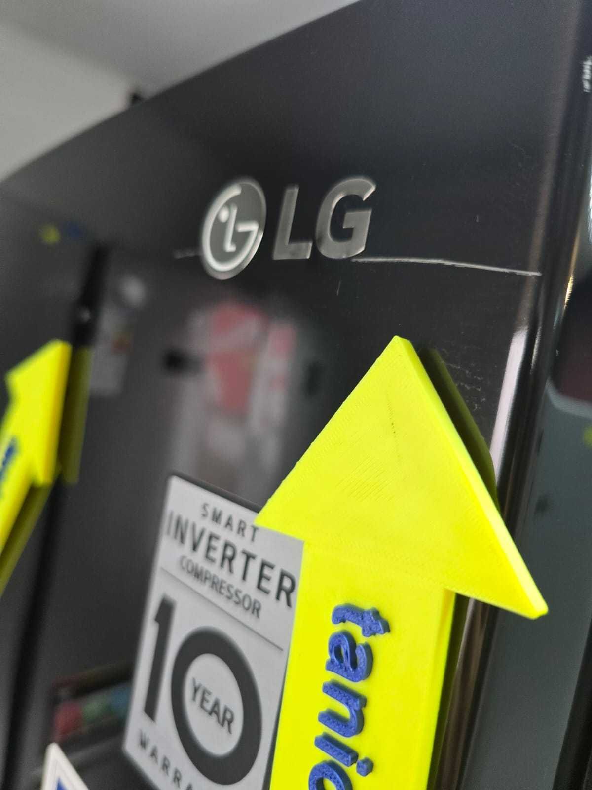 OUTLET nowa Lodówka LG NoFrost GBB61BLJMN Czarna gwar 2 lata L5