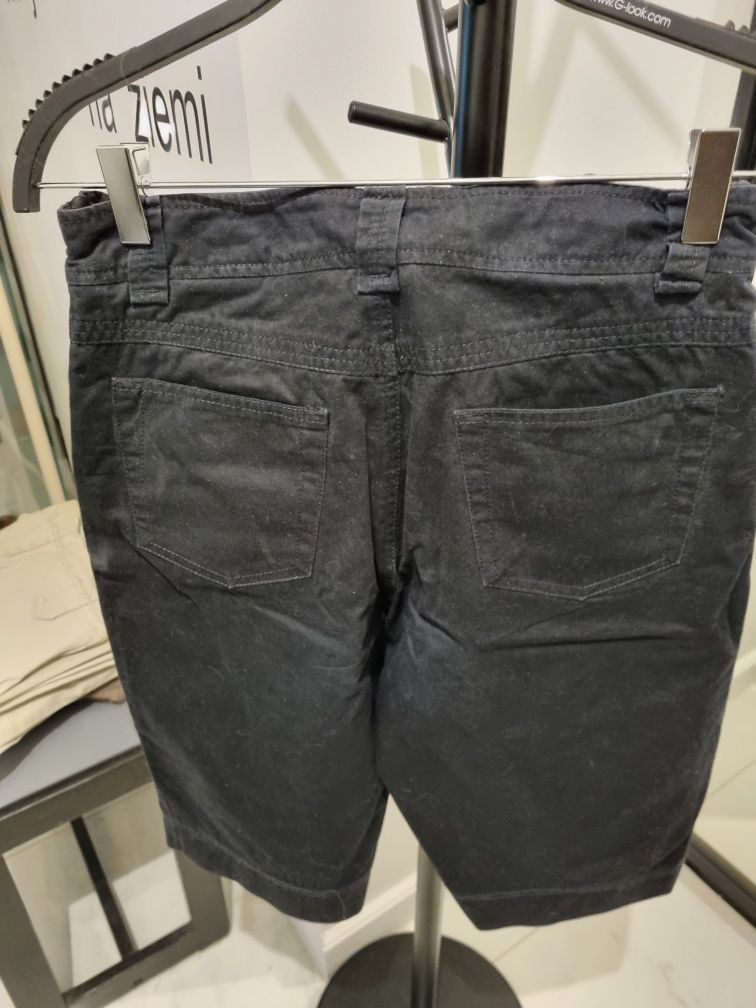 Spodenki czarne jeans, dżinsowe 38