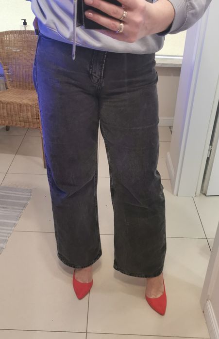 Dżinsy H&M wide high  roz 46