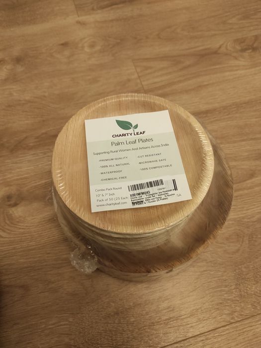 Zestaw talerzy z liścia palmowego 75 szt.