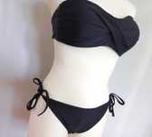 Strój Kąpielowy czarny Dwuczęściowy Bikini r. 40 NOWY