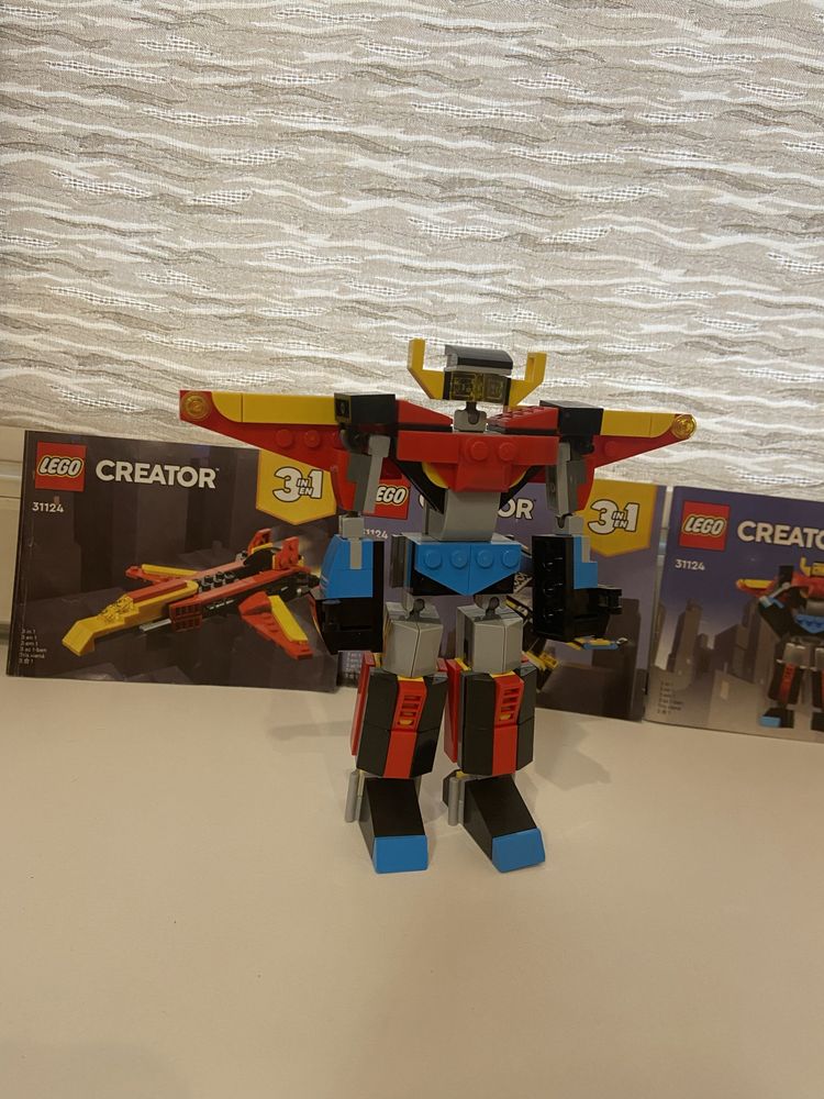 Lego 31124, creator 3 in 1, робот, дракон, літак