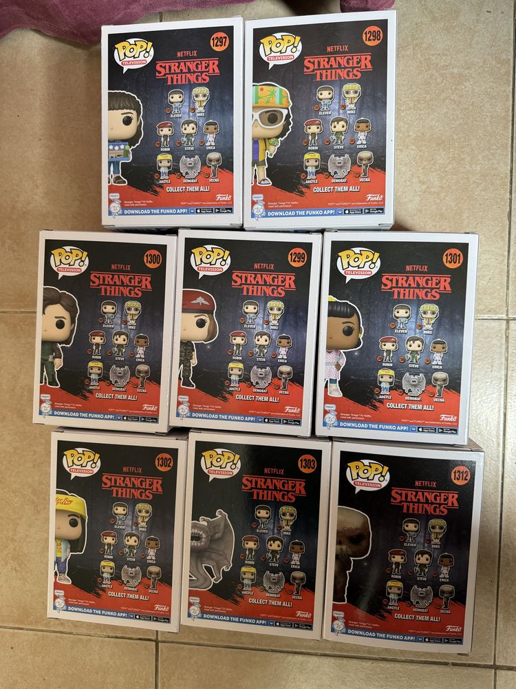 Funko pop Stranger Things coleção completa