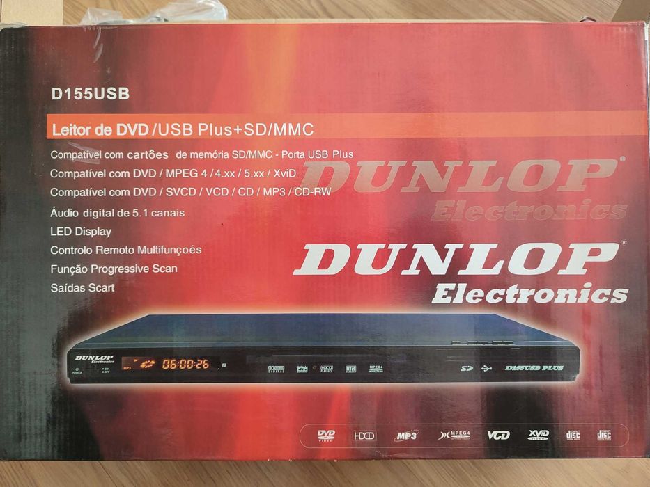 DVD Dunlop com USB PLUS Novo