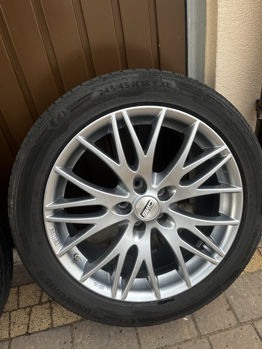 CMS 18 Felgi z oponami 245/45 letnie komplet aluminiowe 5x108 citroen