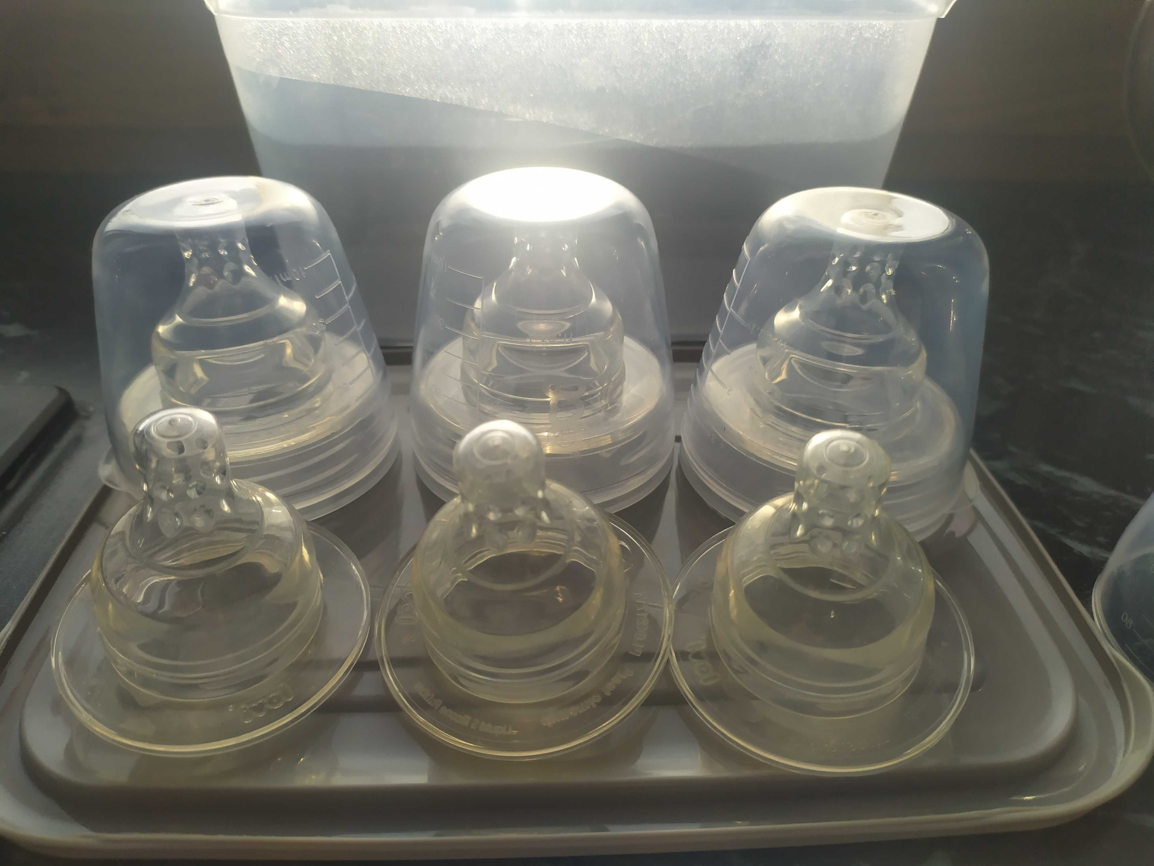 Smoczki do butelek Lovi plus inne akcesoria