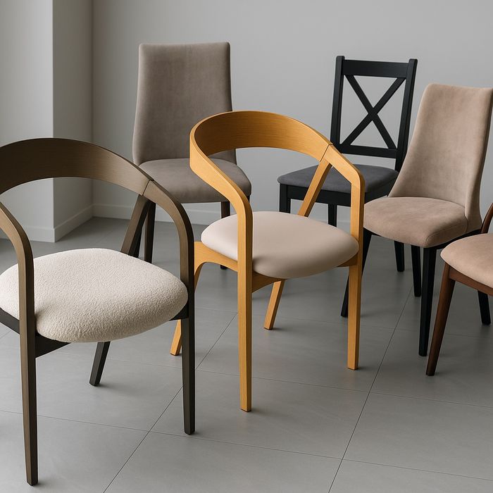 Promocja,Krzesło z litego drewna, Zestaw 4 sztuk