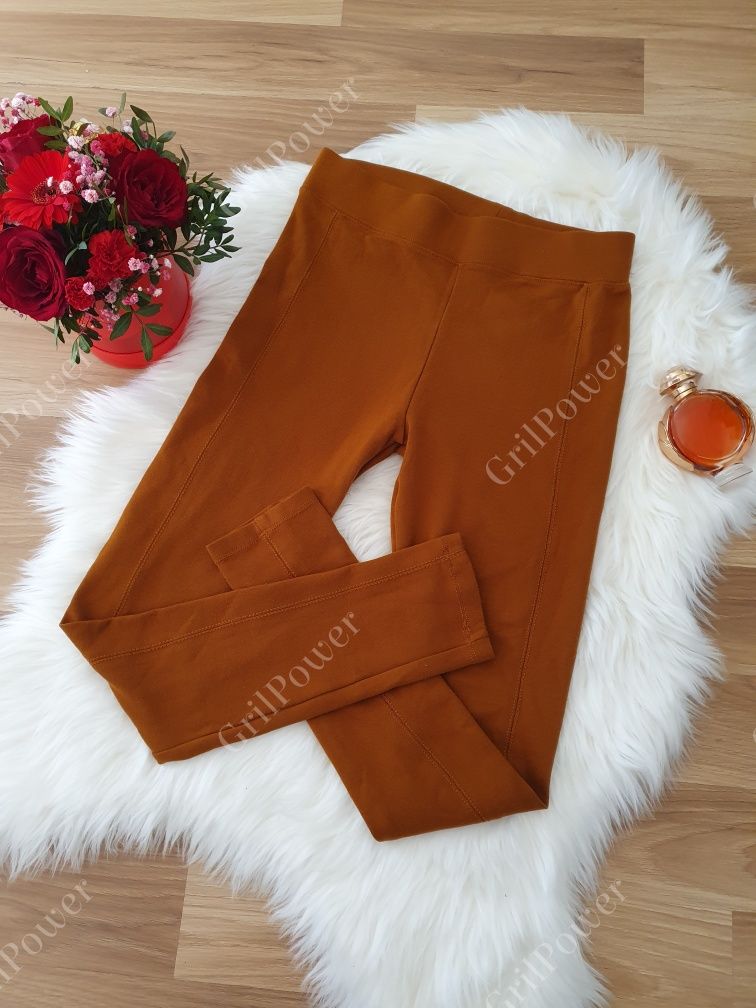 Legginsy brązowo-ceglaste TopShop roz. M/L