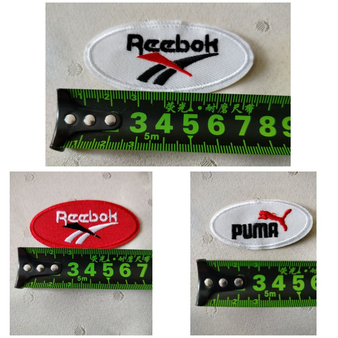 Naszywki naprasowanki Reebok